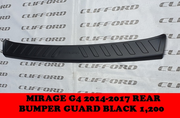 REAR BUMPER GUARD G4 2014-2017 BLACK